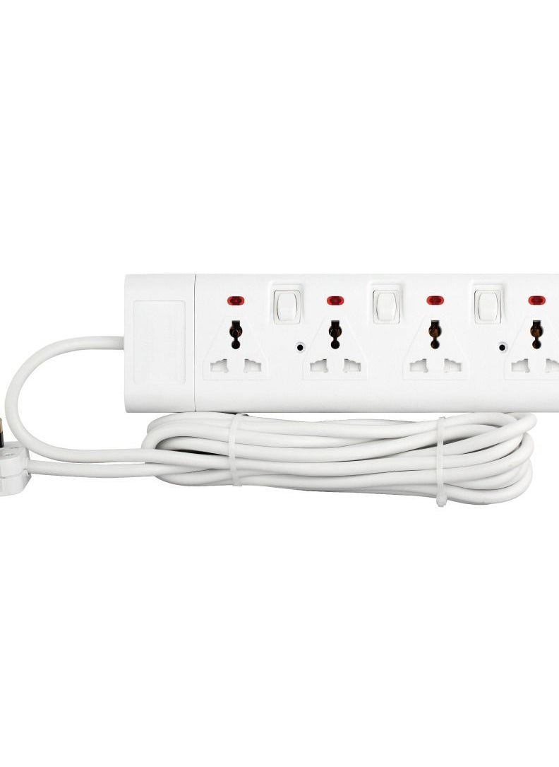 Terminator Terminator 4 way 3 meter universal power extension socket - TPB 724-3M  - Image 2