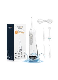 Mornwell Water Flosser Teeth Cleaner 330Ml 3 Modes Portable Dental Oral Irrigator Usb Rechargeable Electric Dental Flosser For Teeth Braces Bridges Care Home Travel  - Image 1