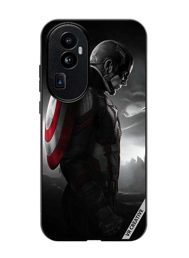 VR CREATIVE Protective Case Cover For Oppo Reno 10 Pro Plus Captain America Design Multicolour - Image 1