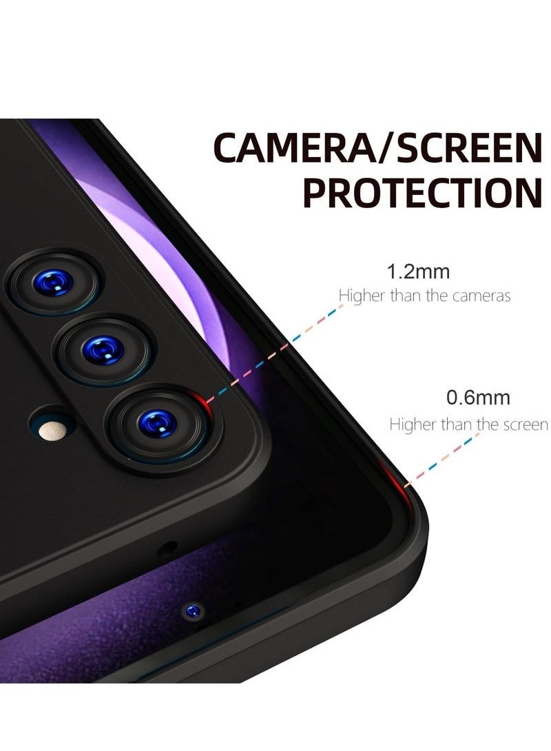 TIGER Samsung Galaxy A16 Case | Liquid Silicone Shockproof Protective Cover | Soft Anti-Scratch Case with Camera Protection | Slim & Durable Phone Case for Galaxy A16 (2024) Black - Image 4