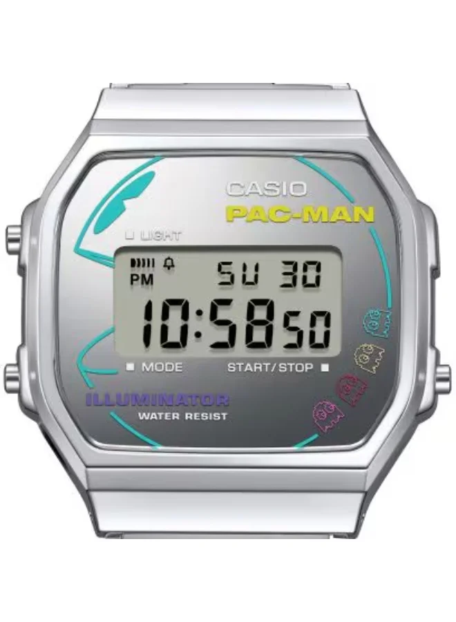 CASIO Unisex Stainless Steel Digital Watch A168WEPC-7ADR - 36.3 mm