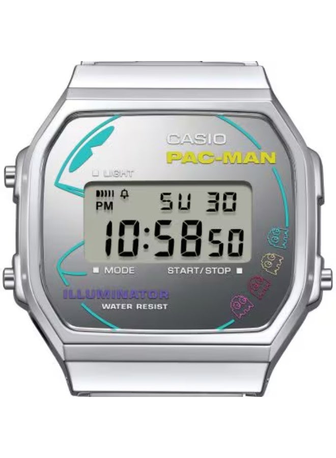 CASIO Unisex Stainless Steel Digital Watch A168WEPC-7ADR - 36.3 mm - Image 3