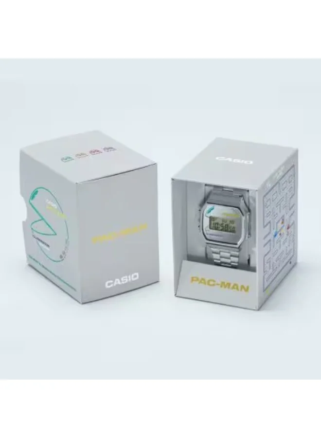 CASIO Unisex Stainless Steel Digital Watch A168WEPC-7ADR - 36.3 mm