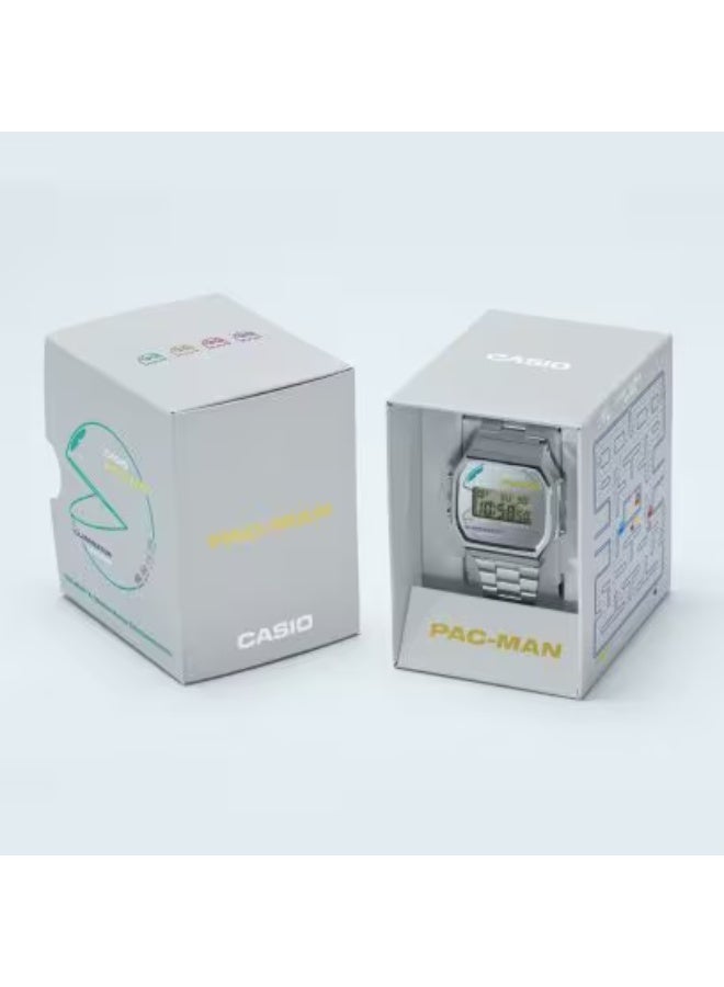 CASIO Unisex Stainless Steel Digital Watch A168WEPC-7ADR - 36.3 mm - Image 4