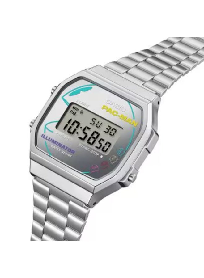 CASIO Unisex Stainless Steel Digital Watch A168WEPC-7ADR - 36.3 mm - Image 2