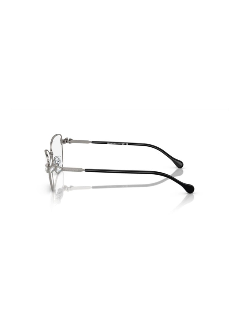 SWAROVSKI Swarovski Woman Square  Eyeglasses- Sk 1006 - Lense Size:53Mm - Gunmetal - Image 2