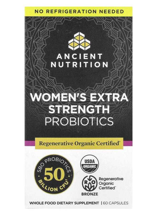 Ancient Nutrition - Women's Extra Strength Probiotics 60 Capsules - Image 1