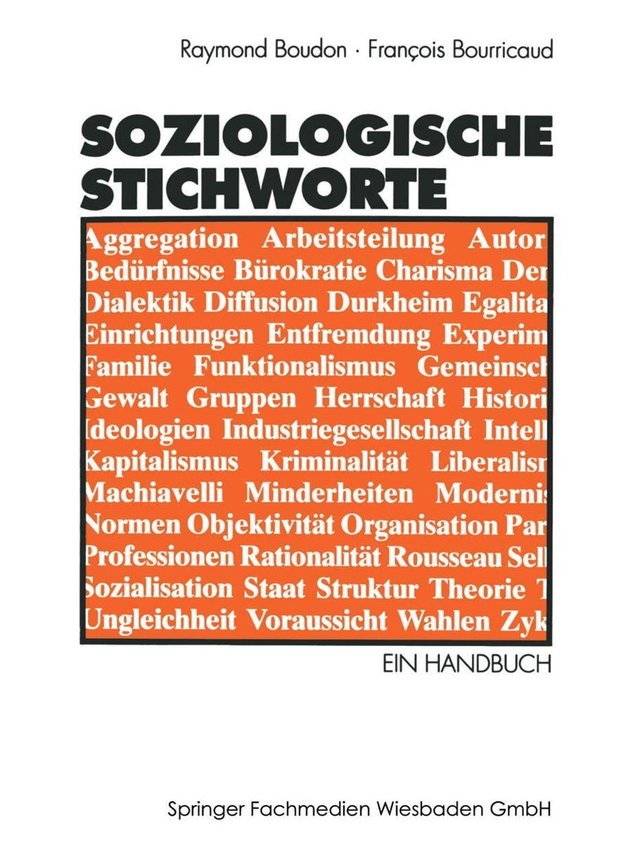 Soziologische Stichworte: Ein Handbuch 