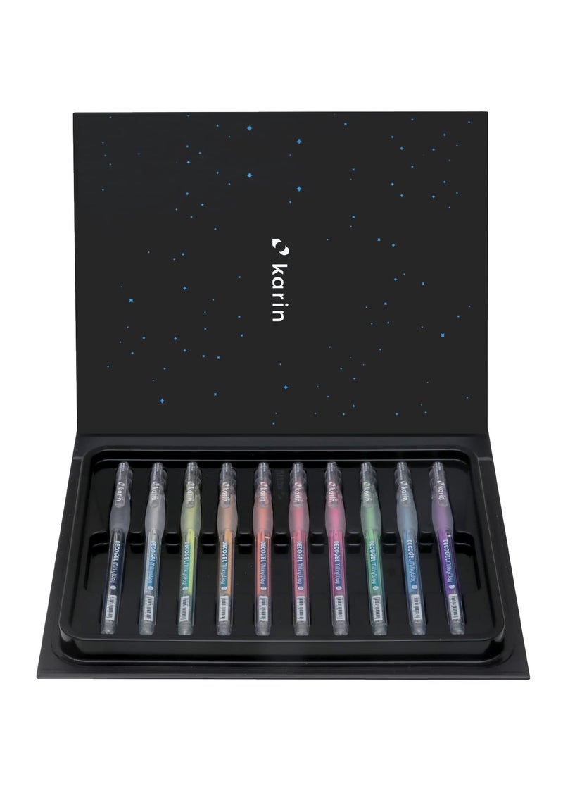 Karin Deco Gel 1.0 Milky Way 10 Colours Set, Gel Pens in Pastel Colours - Image 2