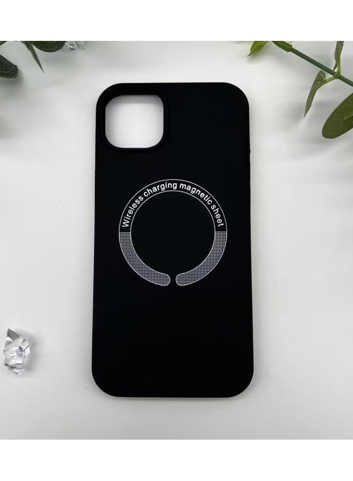 MagSafe Large Bore Magnetic Liquid Silicone Phone Case for iPhone 16 Pro max Black - Image 5