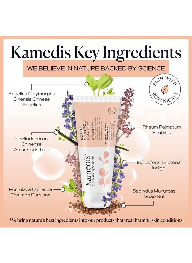 Kamedis - Scalp Lotion For Sensitive Scalp & Seborrheic Dermatitis, Dandruff Hair, Dry, Itchy, Scaly, Flaky & Irritated Skin. Paraben-Free, SLS Sulphate-Free, Dye-Free, Made in USA, 3.38 Fl Oz - Image 1