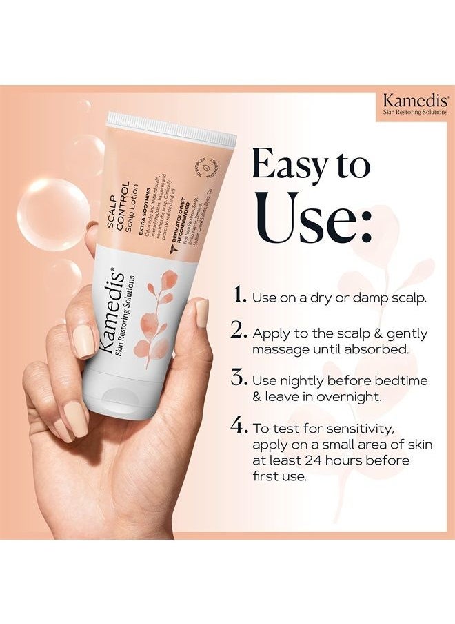 Kamedis - Scalp Lotion For Sensitive Scalp & Seborrheic Dermatitis, Dandruff Hair, Dry, Itchy, Scaly, Flaky & Irritated Skin. Paraben-Free, SLS Sulphate-Free, Dye-Free, Made in USA, 3.38 Fl Oz - Image 1