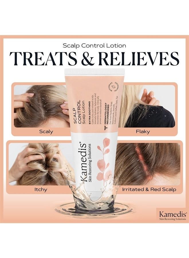 Kamedis - Scalp Lotion For Sensitive Scalp & Seborrheic Dermatitis, Dandruff Hair, Dry, Itchy, Scaly, Flaky & Irritated Skin. Paraben-Free, SLS Sulphate-Free, Dye-Free, Made in USA, 3.38 Fl Oz - Image 1