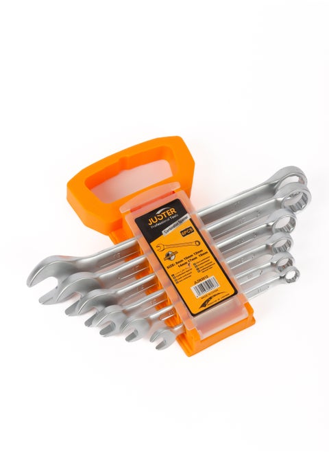 6-Piece Professional Combination Spanner Set Silver