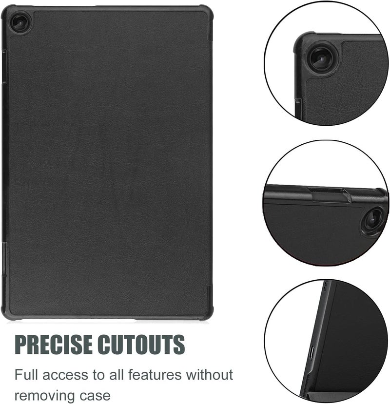 Procases For Lenovo Tab M10 Case 10.1 Inch 2022 3Rd Gen, Slim Light Cover Trifold Stand Hard Shell Folio Smart Protective Case For Lenovo Tab M10 10.1'' Tb328Fu / Tb328Xu With Auto Sleep/Wake –Black - Image 4