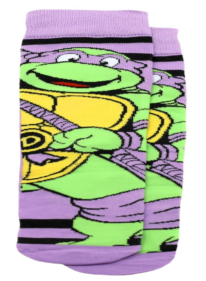 Hyp Teenage Mutant Ninja Turtles TMNT 6 Pair Pack Novelty Athletic Crew Socks for Men, Shoe Size 6-12 (Blue/Red/Purple) - Image 4
