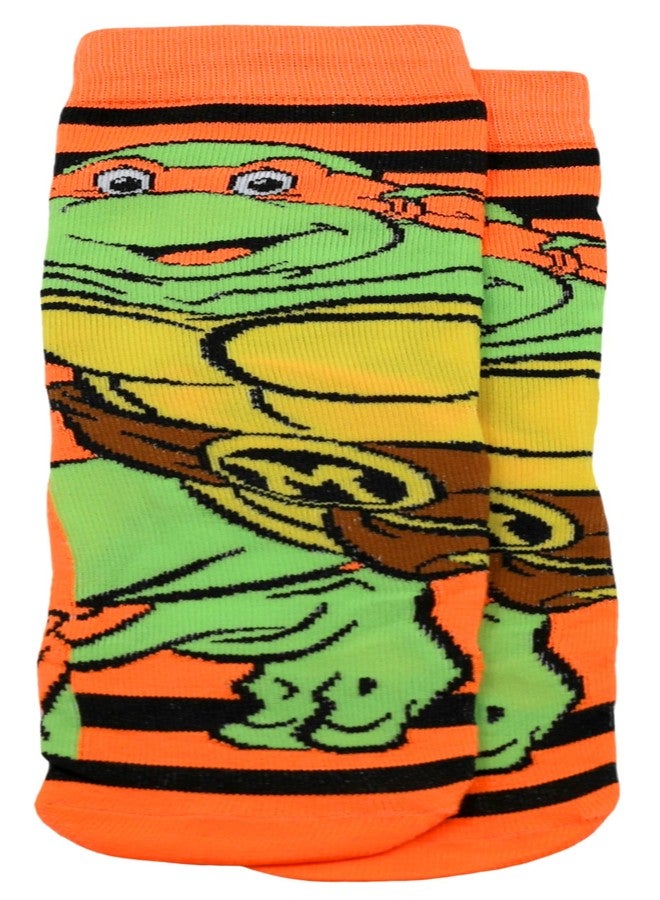 Hyp Teenage Mutant Ninja Turtles TMNT 6 Pair Pack Novelty Athletic Crew Socks for Men, Shoe Size 6-12 (Blue/Red/Purple) - Image 2