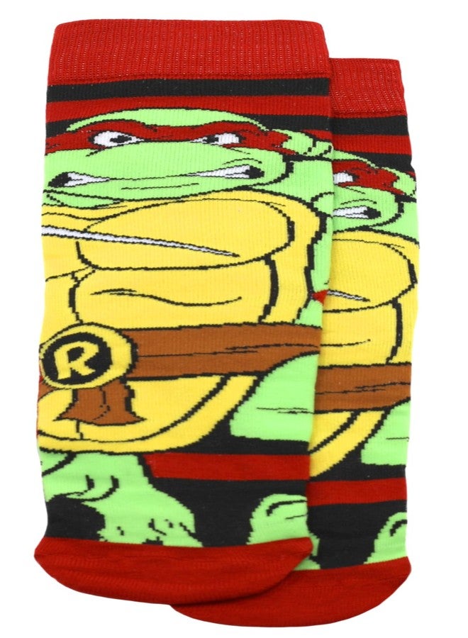 Hyp Teenage Mutant Ninja Turtles TMNT 6 Pair Pack Novelty Athletic Crew Socks for Men, Shoe Size 6-12 (Blue/Red/Purple) - Image 5