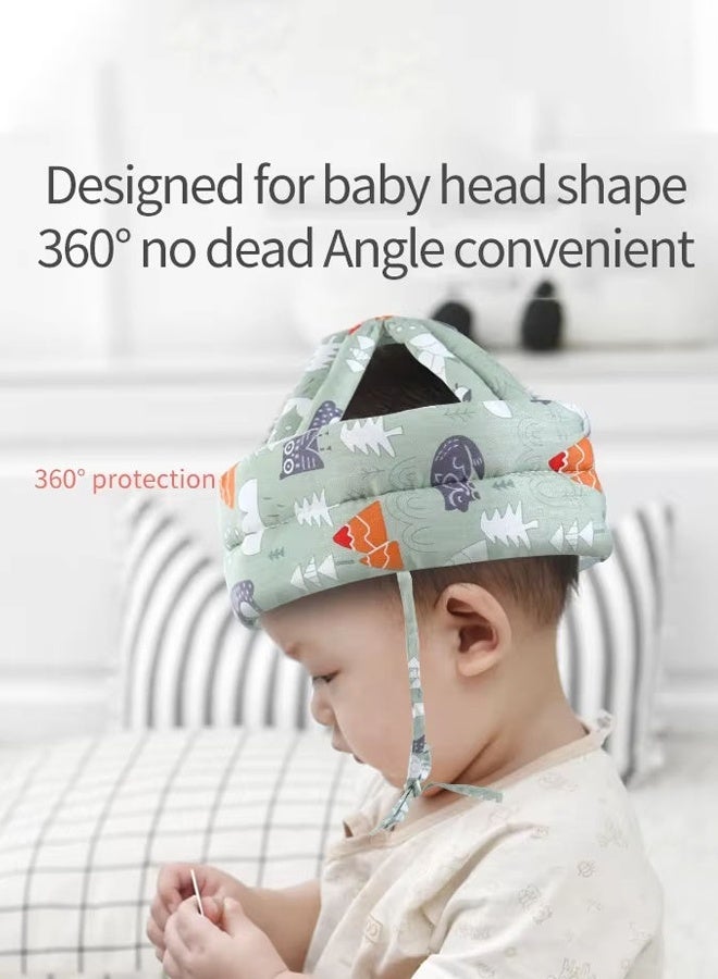 Aissiora Baby Helmet for Crawling Walking Adjustable Baby Anti-Fall Head Protection Cushion Pillow Toddler Infant Cap Bumper Bonnet Child Protective Head Guard Hat for Playing - Image 5