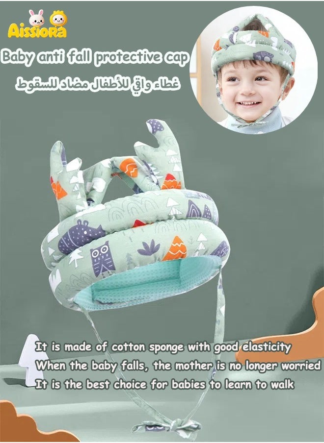 Aissiora Baby Helmet for Crawling Walking Adjustable Baby Anti-Fall Head Protection Cushion Pillow Toddler Infant Cap Bumper Bonnet Child Protective Head Guard Hat for Playing  - Image 1