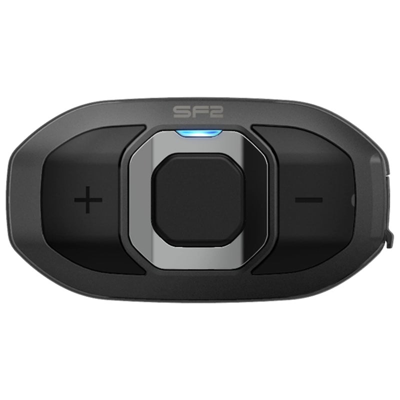 Sena Adult SF2 Motorcycle Bluetooth Communication System with Dual Speakers Black Single Pack US
