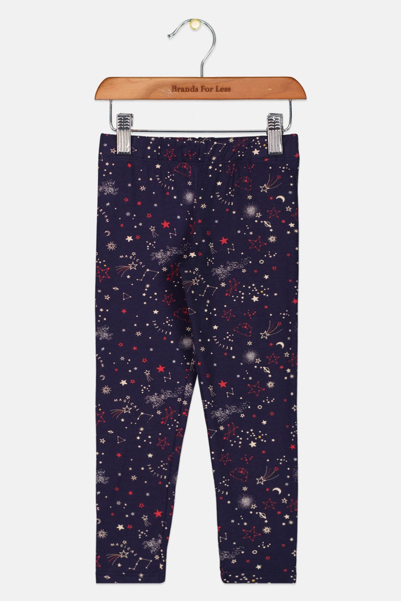 Hamleys Toddlers Girl Allover Print Leggings, Multicolor - Image 1