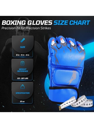 Boxing Gloves Fingerless MMA Gloves UFC Boxing Fight Gloves for Sanda Sparring Punching Bag Training - view 5