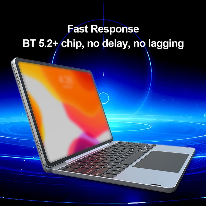 Tablet Smart Control Case Keyboard, Aluminum Alloy Body, Built-in Hall Switch, Energy Efficient Type-C Charging, Long Battery Life, Three-level Backlight, Wide Compatibility For iPad Pro 11'' / 12'' - Image 5
