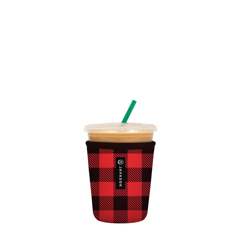 Sok It Java Sok Iced Coffee & Cold Soda Insulated Neoprene Cup Sleeve (Buffalo Check  Small: 16-20oz) - Image 1