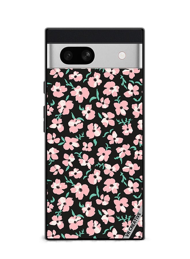 VR CREATIVE Protective Case Cover For Google Pixel 7a Flower Design Multicolour - Image 1
