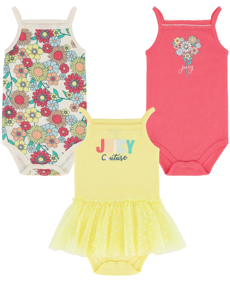 Juicy Couture 3 Pieces Pack Bodysuit