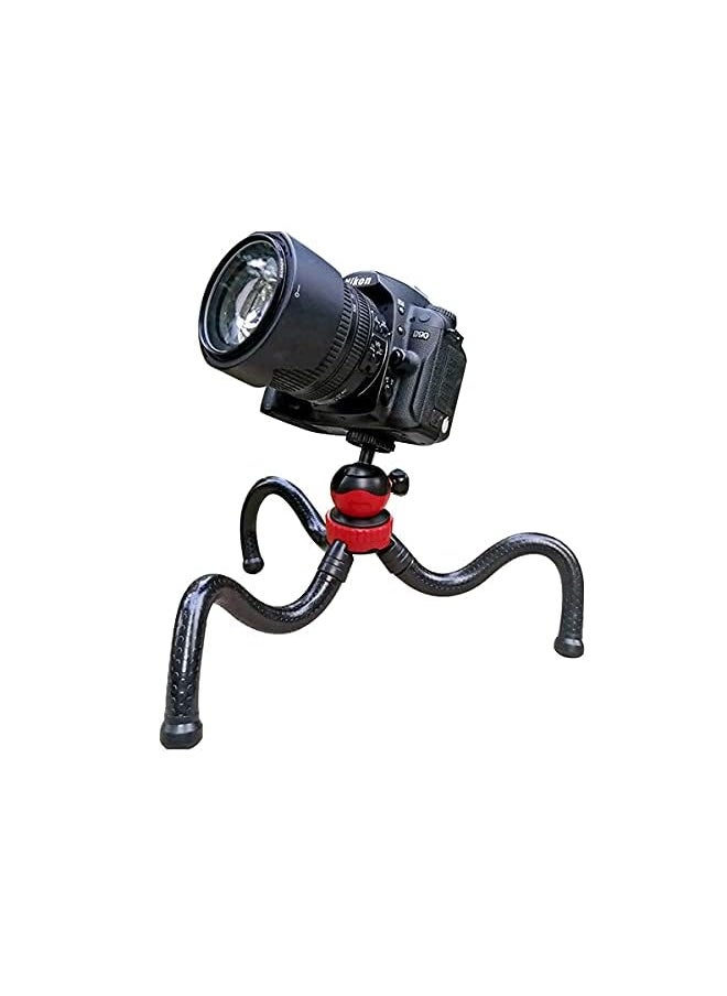 Generic - Flexible Tripod Octopus Spider Stand Holder With 360° Ball Head For Gopro Heor 6/5/4/3+/3 Yi Action Camera For Canon Nikon Sony Dslr For Iphone X 8 7 Cell Phone - Image 1
