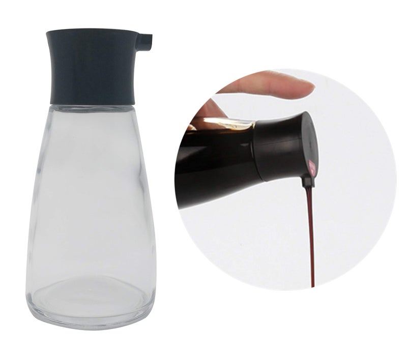 EIKS Excelity Cruet Dispenser Set for Olive Oil Vinegar Soy Sauce with Elegant Glass Bottle Kitchen Cooking Barbecue Tool