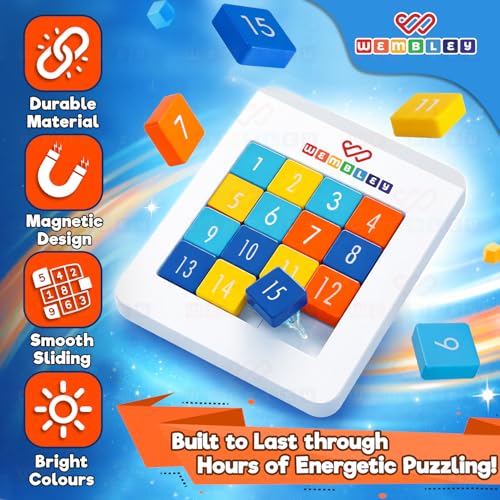 Wembley Number Brain Puzzle Game for Kids | Educational Toy for Boys & Girls Ages 5-14 Years | Improves Focus & Problem Solving - Image 3