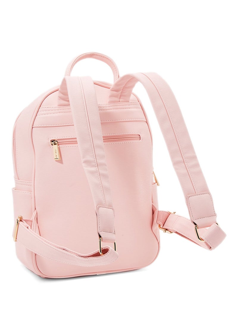 NIBEMINENT - Faux Leather Backpack Pink - Image 1