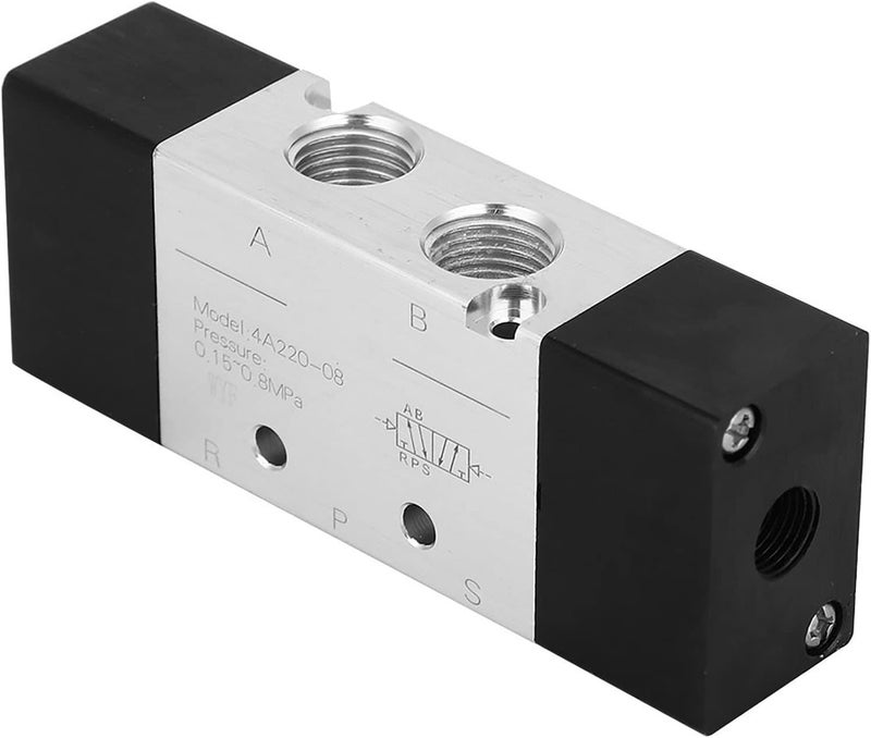 2 Position 5 Way Pneumatic Air Valve PT1 / 4in Inlet Outlet, Durable 4A220-08 Valve for Mechanical Equipment - High Wear Resistance, Easy Installation, Ideal for Industrial Use - Image 5