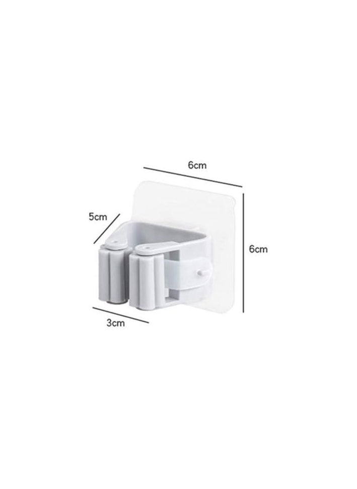 Wall Mounted Mop Organizer 6 Pieces -Multi color  - Image 3