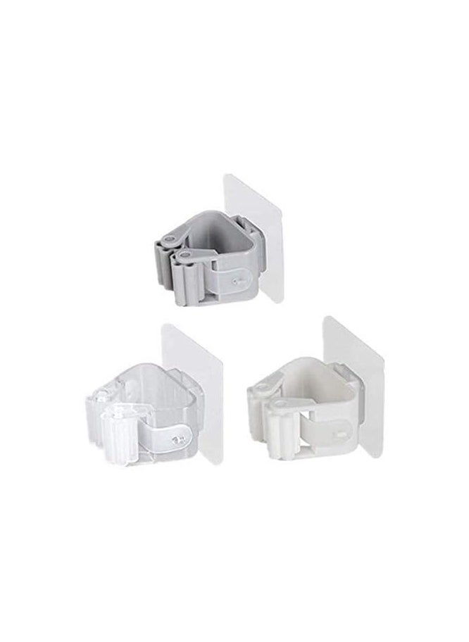Wall Mounted Mop Organizer 6 Pieces -Multi color  - Image 4
