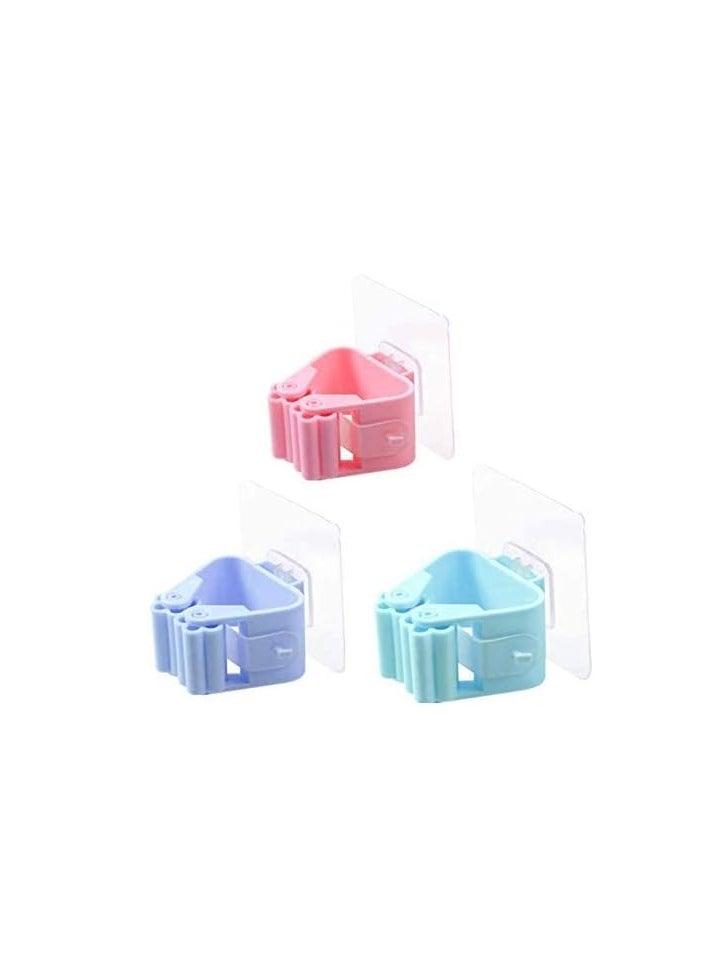 Wall Mounted Mop Organizer 6 Pieces -Multi color  - Image 2