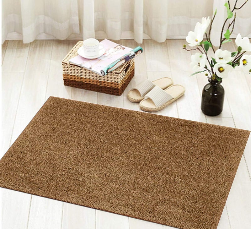 Purav Light 2200 GSM Anti-Skid Non-Slip Microfiber Runner Door Mats for Home Entrance Bedroom Living Room (Size: 16 X 24 Inch, Beige, Pack of 1) - Image 1
