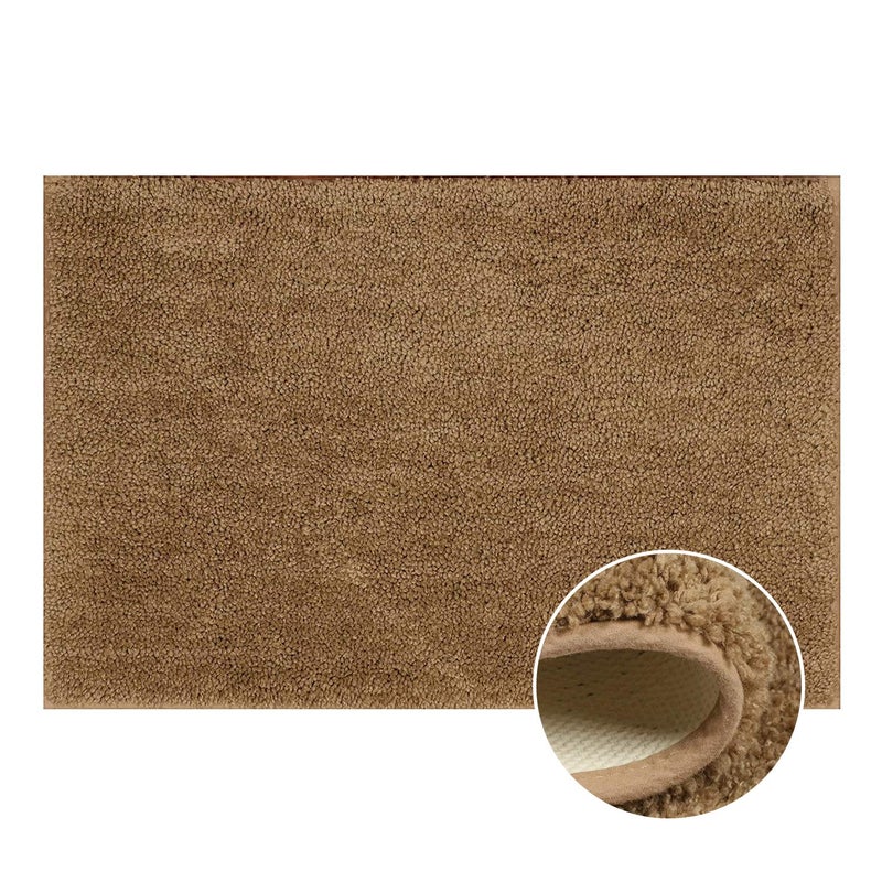 Purav Light 2200 GSM Anti-Skid Non-Slip Microfiber Runner Door Mats for Home Entrance Bedroom Living Room (Size: 16 X 24 Inch, Beige, Pack of 1) - Image 4