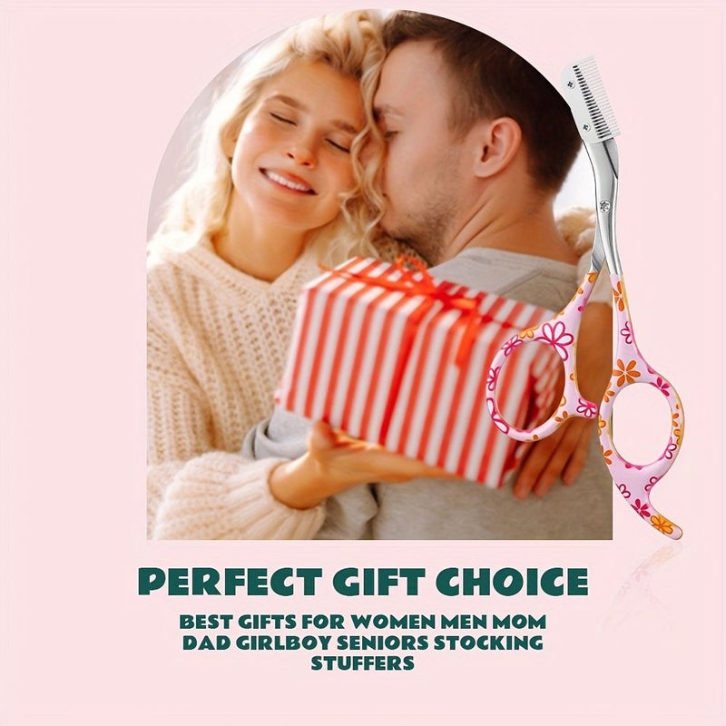 Stainless Steel Eyebrow Trimming Scissors With Comb Easy Shaping And Grooming For Perfect Brows Gift For Men Women - Image 3