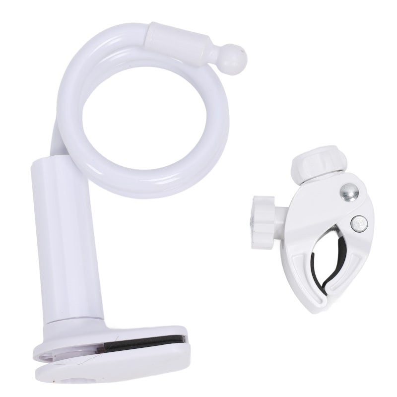 منضد مجفف الشعر: محمل مطبق قابل للتعديل أبيض - أداة ممتازة تماسكًا وقوة تحمل توفيرًا للجهد لتصفيف الشعر في المنزل وتعليم الكلاب - Image 1