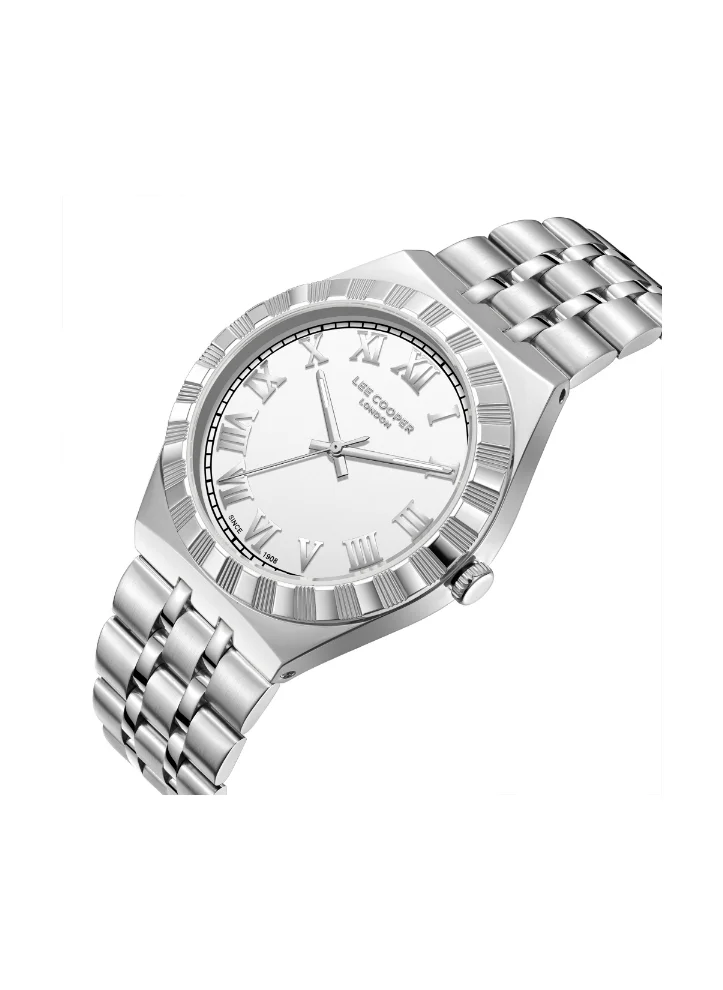 Lee Cooper Men's Analog Display Watch With Silver Metal Strap - LC08060.330