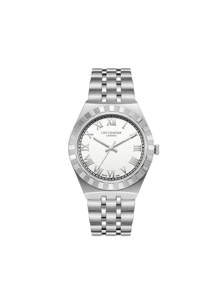 Lee Cooper Men's Analog Display Watch With Silver Metal Strap - LC08060.330