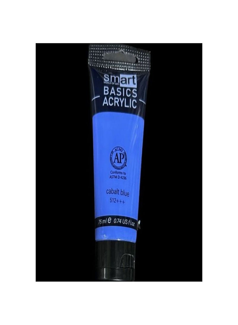 Smart Acrylic 75ml Tube - Cobalt Blue 512+++