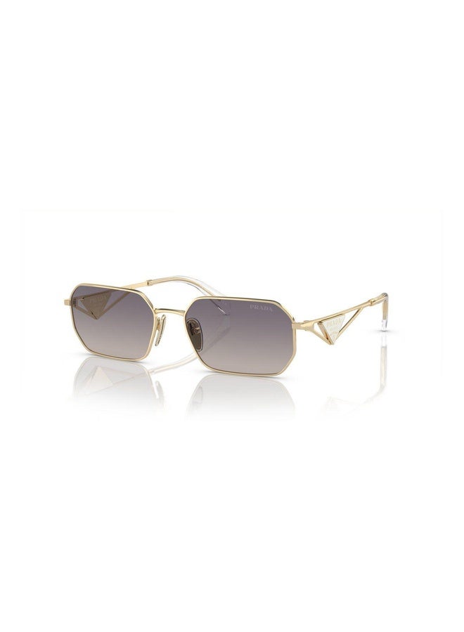 PRADA Woman IRREGULAR  SUNGLASSES- PR A51S - lense size:58mm - PALE GOLD - Image 1