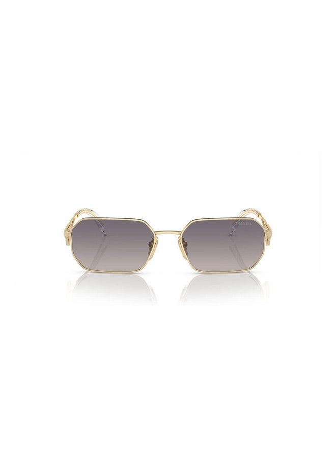 PRADA Woman IRREGULAR  SUNGLASSES- PR A51S - lense size:58mm - PALE GOLD - Image 4