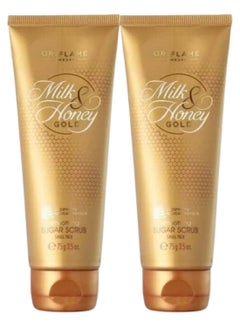 Oriflame Milk And Honey Gold Sugar Scrub 75gm Pack of 2  - Image 1
