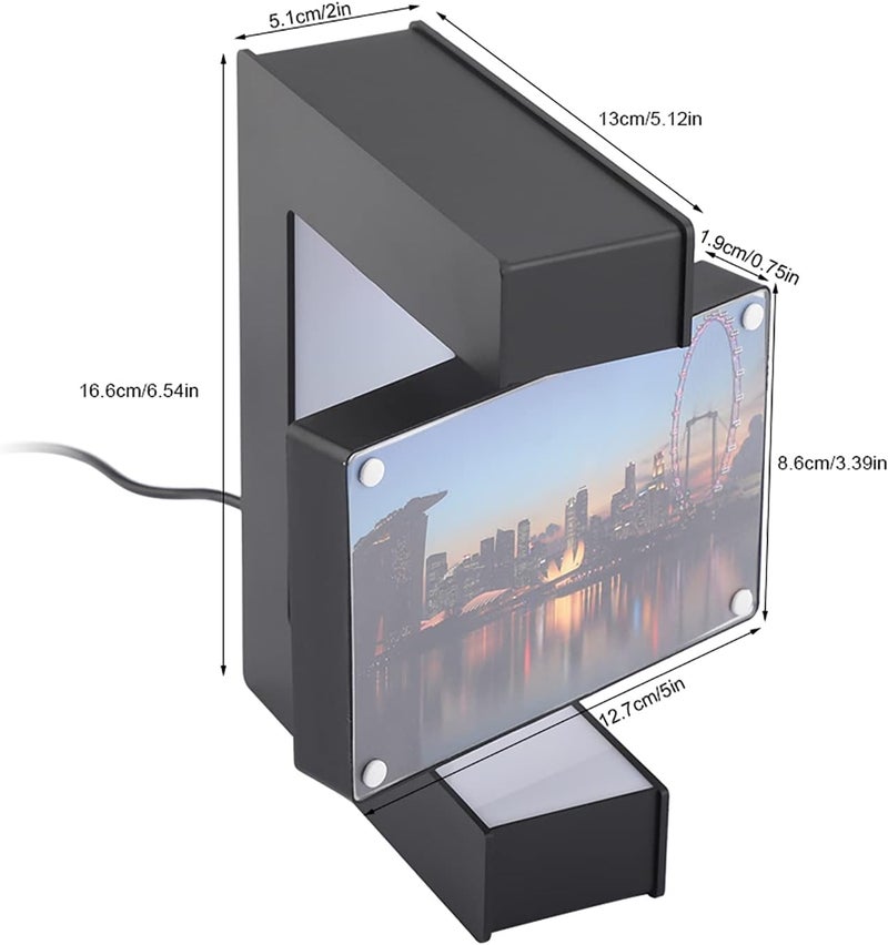 LED Magnetic Levitation Photo Frame Beautiful Magnetic Suspension Wedding Decoration (US Plug) - Image 4